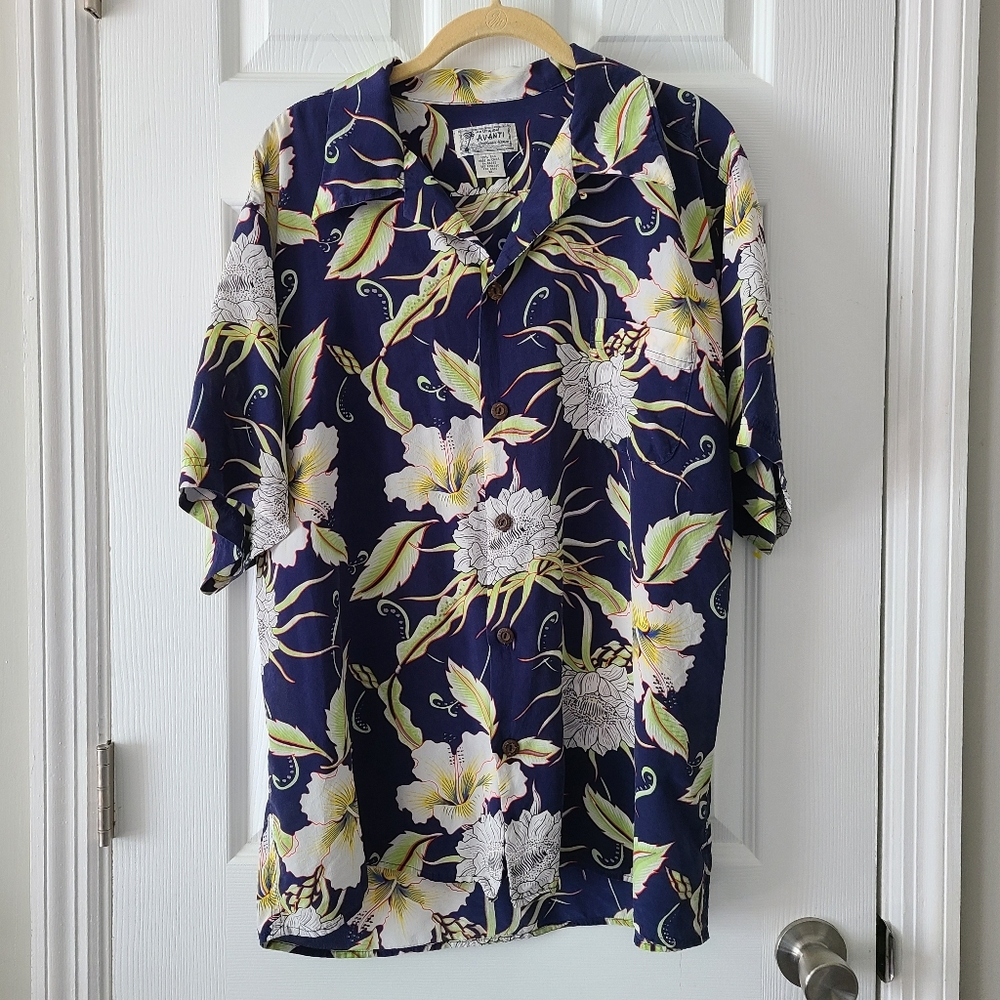 Avanti Hawiian Vintage Silk Shirt